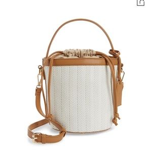 Sole Society Faux Leather Bucket Bag